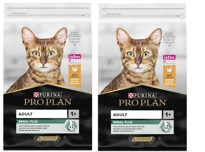 2 שקי אוכל לחתולים פרו פלאן עוף ואורז 3 ק"ג