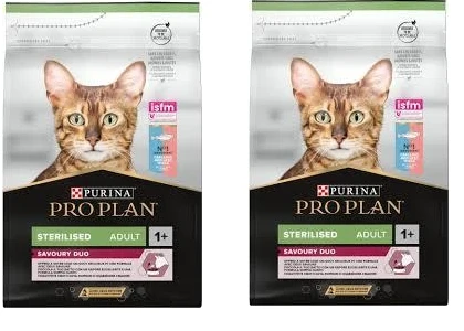 פרו פלאן Savoury Dou מזון יבש ומלא לחתול מסורס/מעוקר עשיר בחלבון קוד ופורל 3 ק"ג