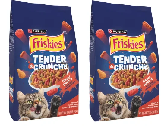 אוכל לחתולים פריסקיז נתחי ברביקיו 7.3 ק"ג