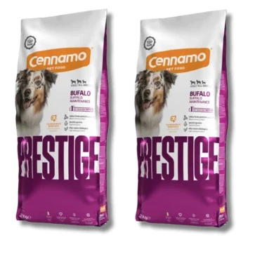 2 שקי פרסטיג׳ בפאלו מזון יבש לכלב בוגר מכל הגזעים 12 ק״ג