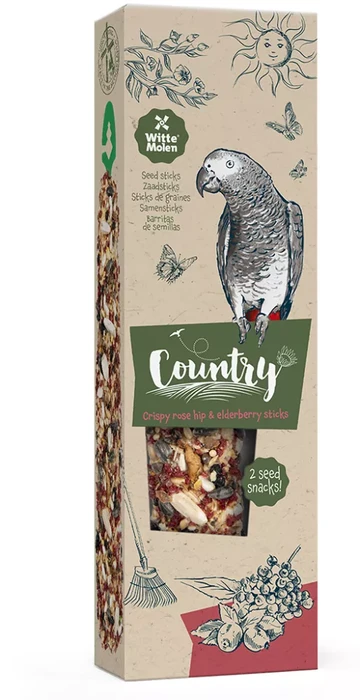 זוג מקלות דבש לתוכים בינוניים וגדולים