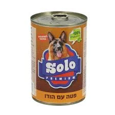 סולו כלב שימור פטה הודו 400 גרם